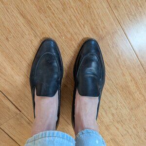 Everlane Black Leather Loafers, Sz 9.5